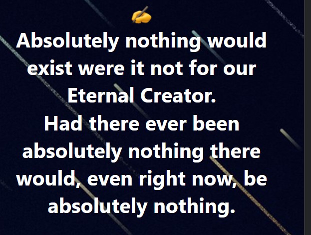 Ingenting-uten-en-Skaper