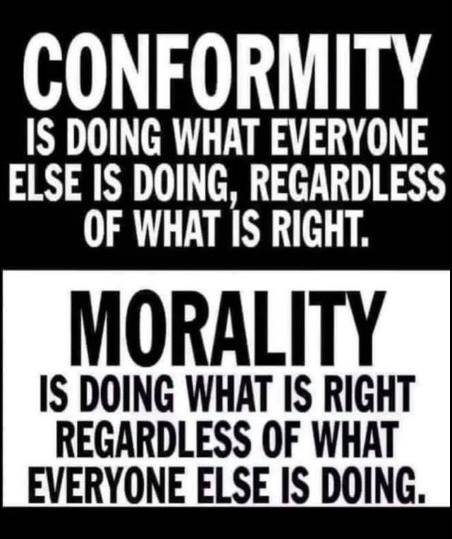 Konformitet vs moral
